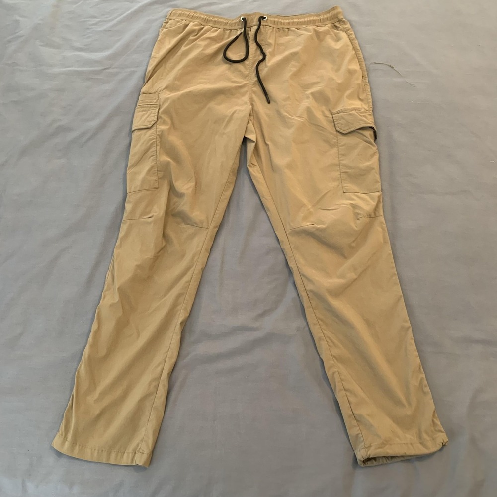 Refinery Republic Cargo Pants Mens‎ XL Drawstring Stretch Nylon Blend Pockets
